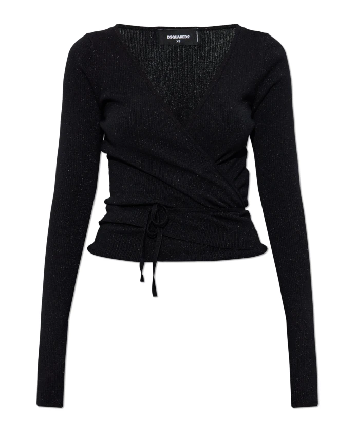 

Кардиган с люрексовой нитью Dsquared2, черный