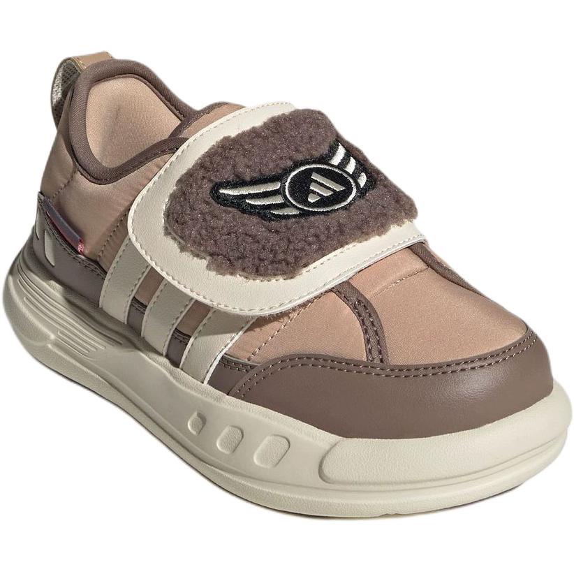 Adidas Скользостойкие термообуви Rebound Low top повседневные коричневые детские — фото 4