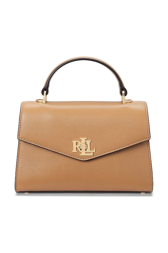 

Кожаная сумка Lauren Ralph Lauren, бежевый