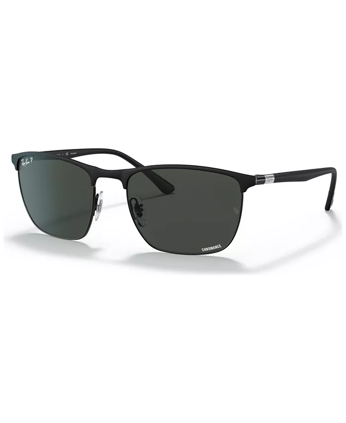 

Унисекс поляризованные солнцезащитные очки, RB3686 57 Ray-Ban, черный