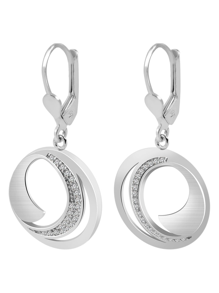 

Adeliás Женские серьги - серьги из серебра 925 пробы с цирконами в серебряной оправе