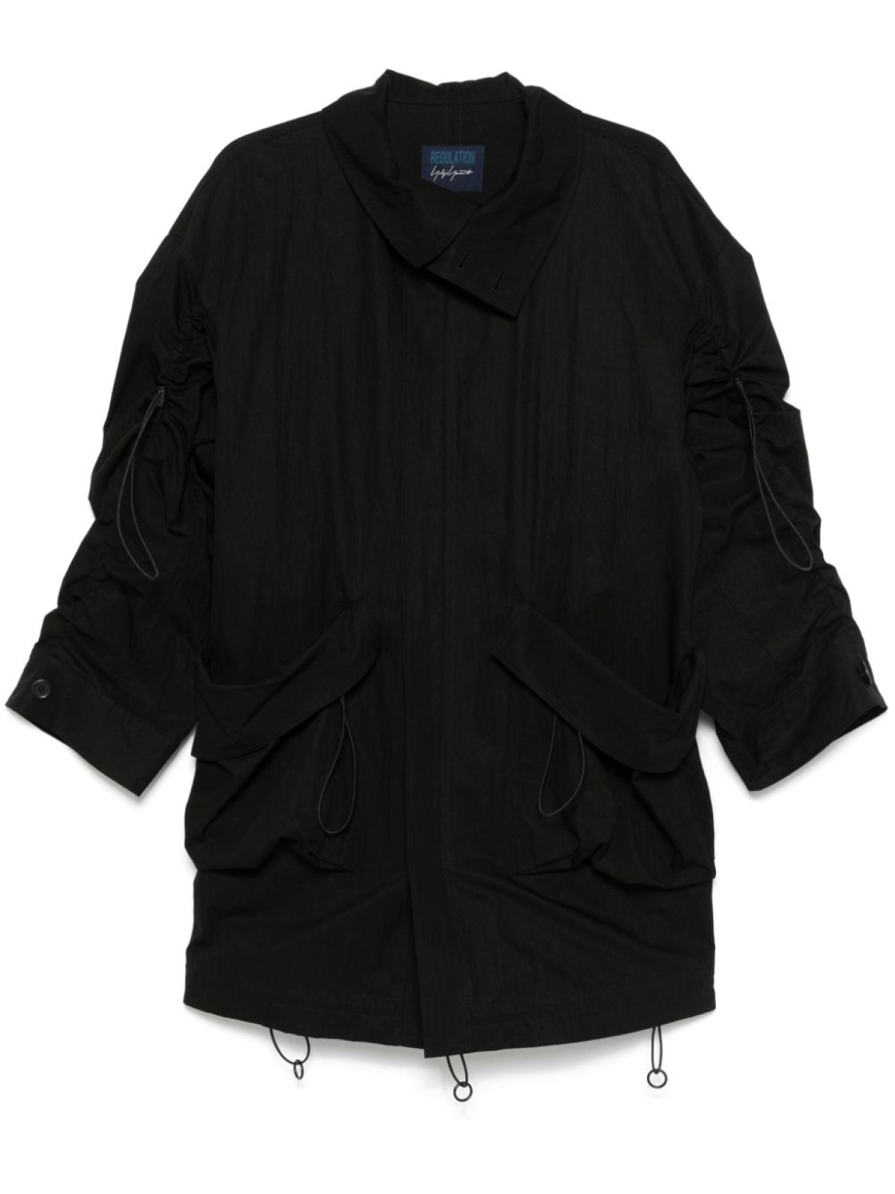 

Yohji Yamamoto пальто R-string, черный