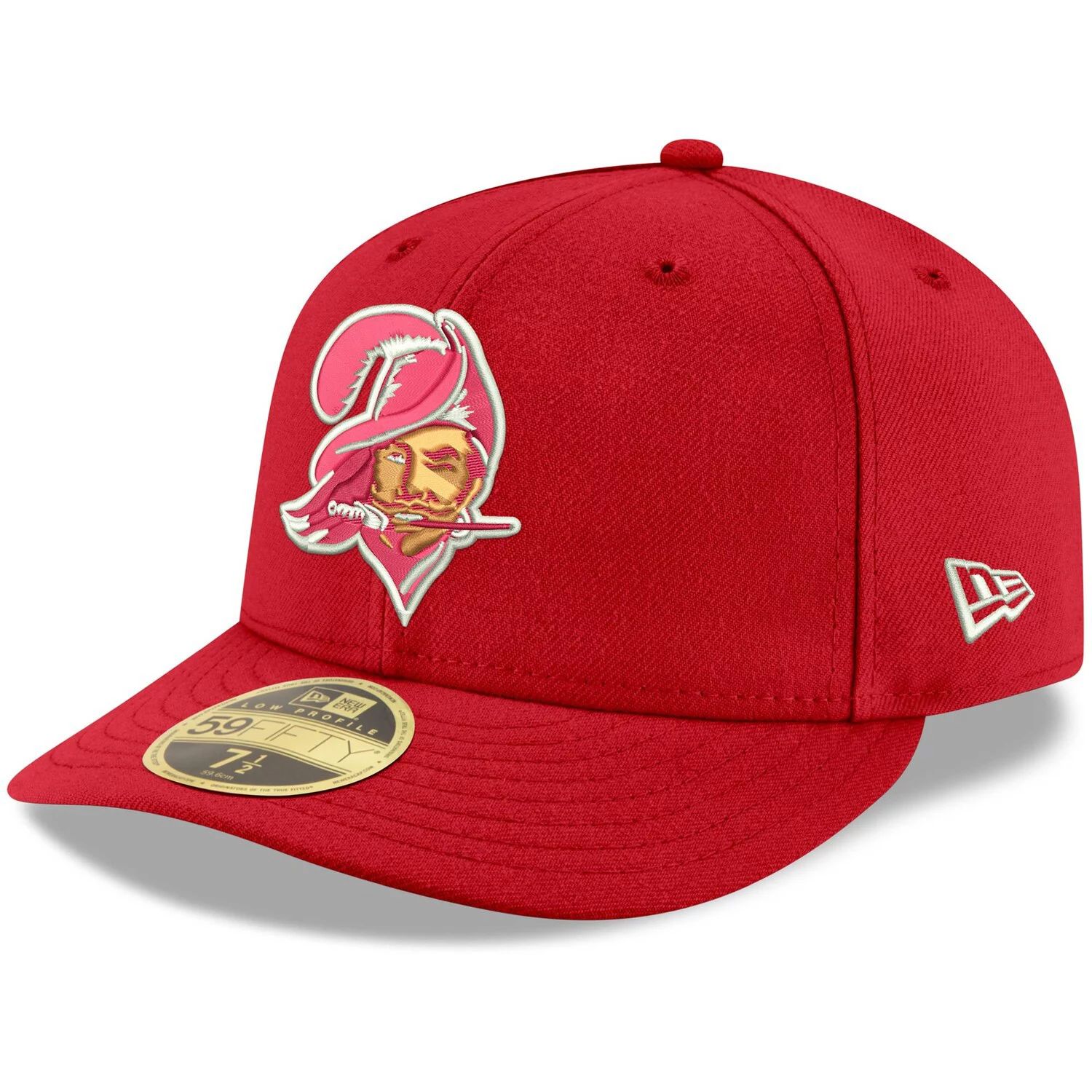 

Мужская облегающая шляпа New Era Red Tampa Bay Buccaneers Omaha Throwback Low Profile 59FIFTY