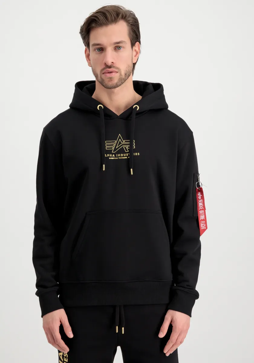

Толстовка Alpha Industries " Alpha Industries Мужчины - Толстовки Basic Hoody ML с принтом из фольги ", черный