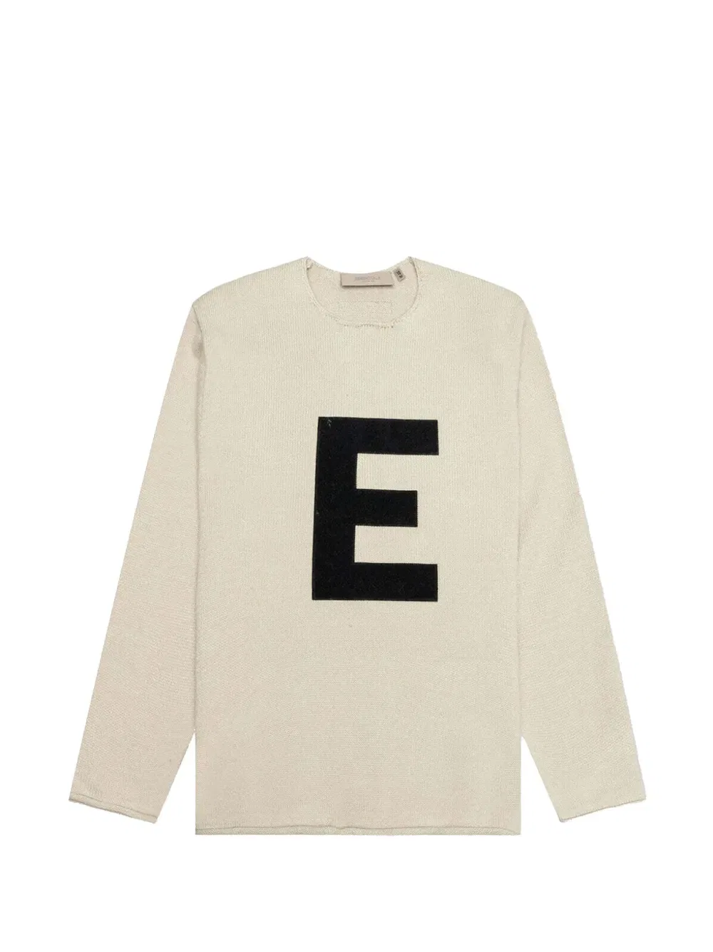 Свитер с круглым вырезом и буквенным логотипом Fear Of God Essentials Kids, нейтральный