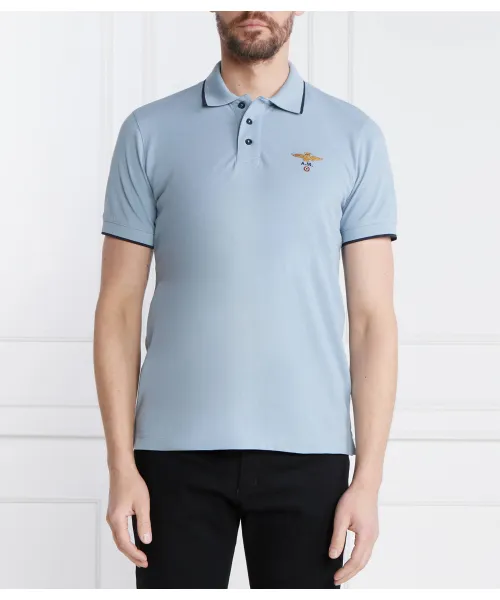 

Футболка поло Regular fit Aeronautica Militare, синий