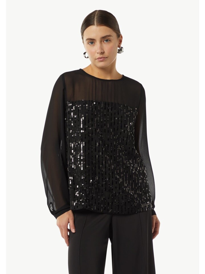 

Блуза comma Bluse langarm, черный