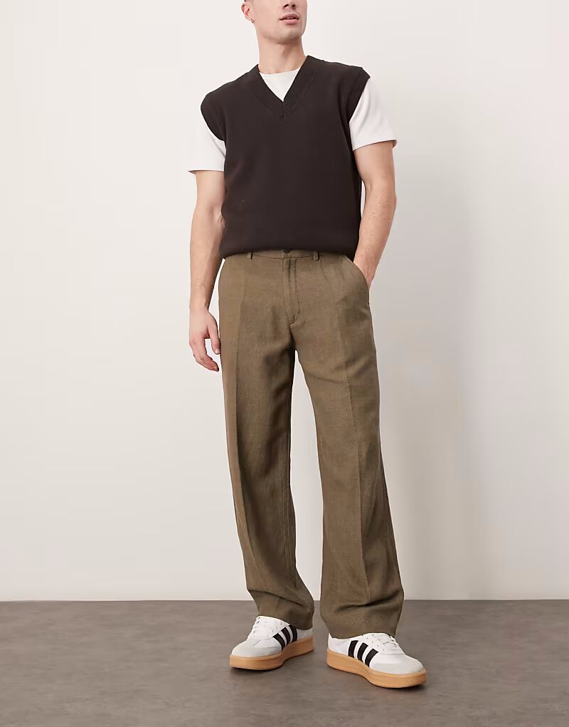 

Зеленые мешковатые брюки Abercrombie & Fitch Sloane
