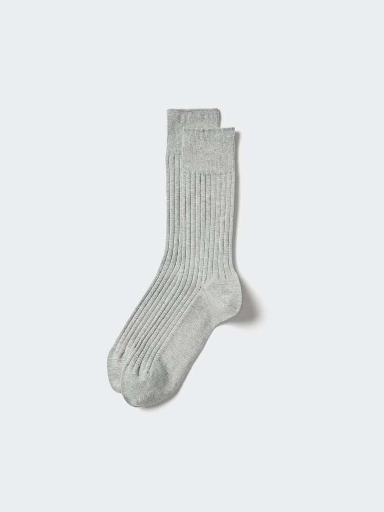 

Носки из хлопковой смеси Supima Uniqlo, цвет 03 серый