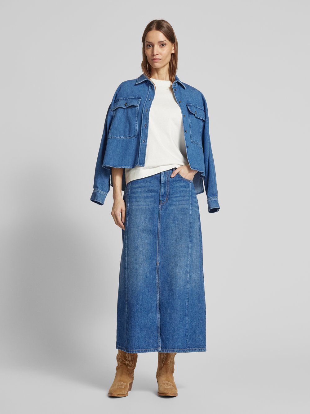 

Футболка оверсайз с круглым вырезом, модель «GEORGIA» Weekend Max Mara, кремовый