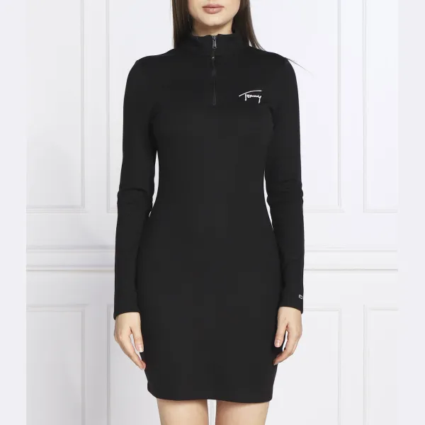 

Фирменное облегающее платье Tommy Hilfiger, черный