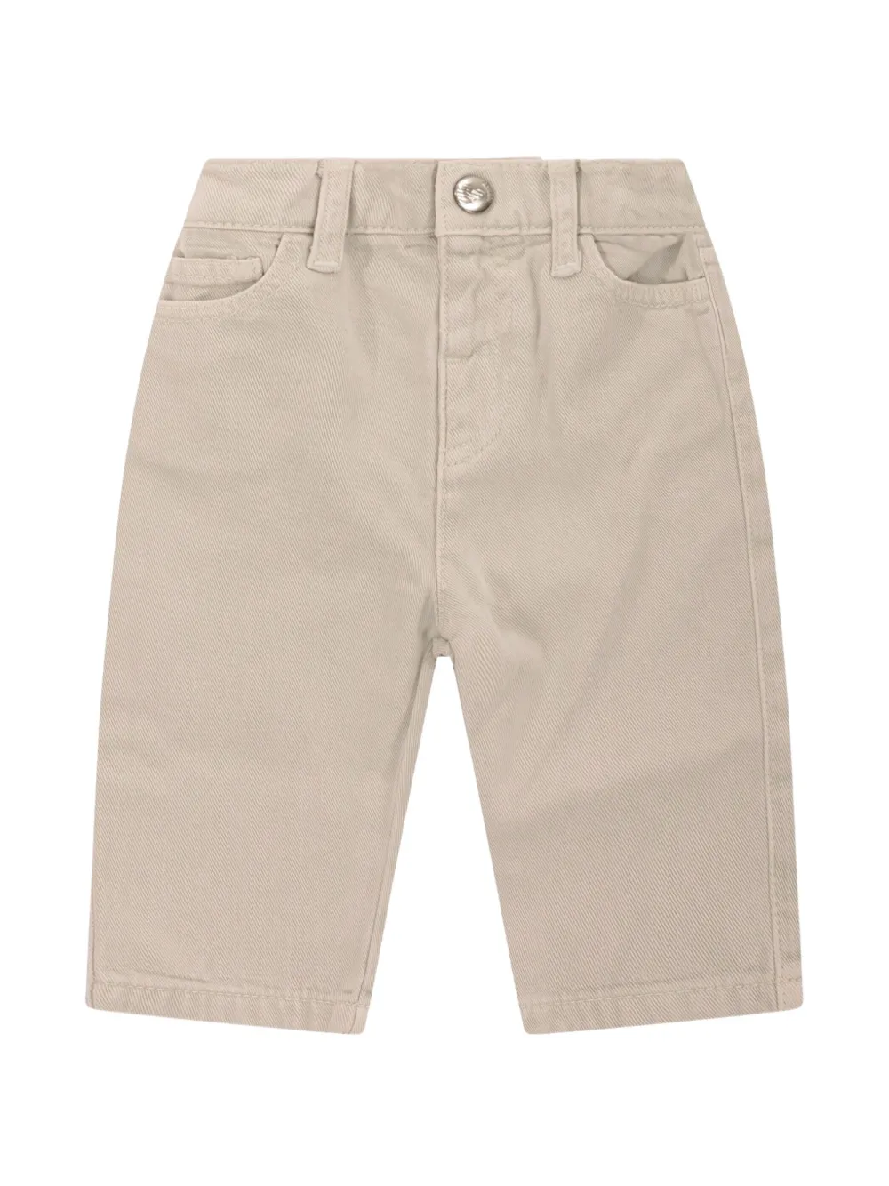 

Джинсы с нашивкой-логотипом и карманами Emporio Armani Kids, нейтральный