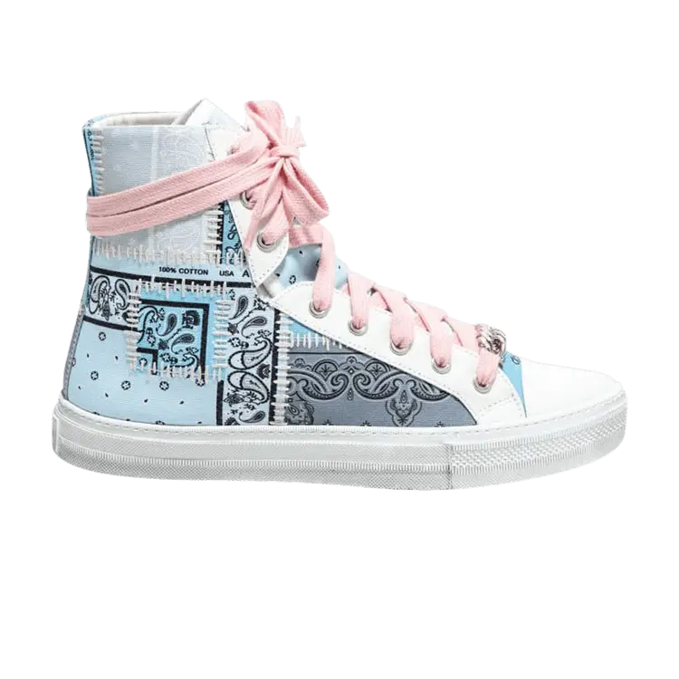 

Кроссовки Amiri Sunset Bandana High 'Patchwork - Light Blue', синий