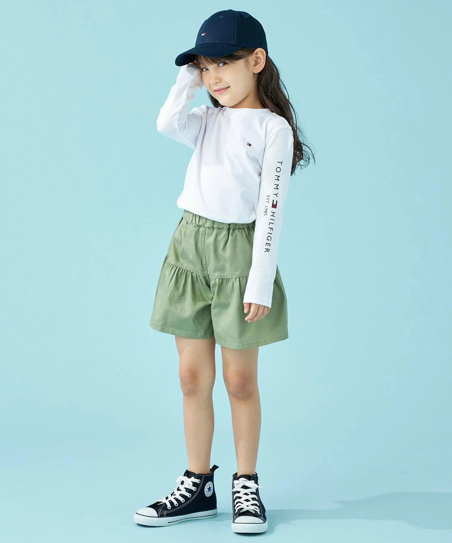 Детская футболка с длинным рукавом Essential Logo TOMMY HILFIGER, White YBR — фото 3