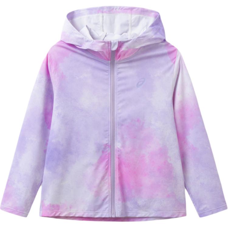 

Детская одежда с защитой от солнца Asics, фиолетовый розовый all over print