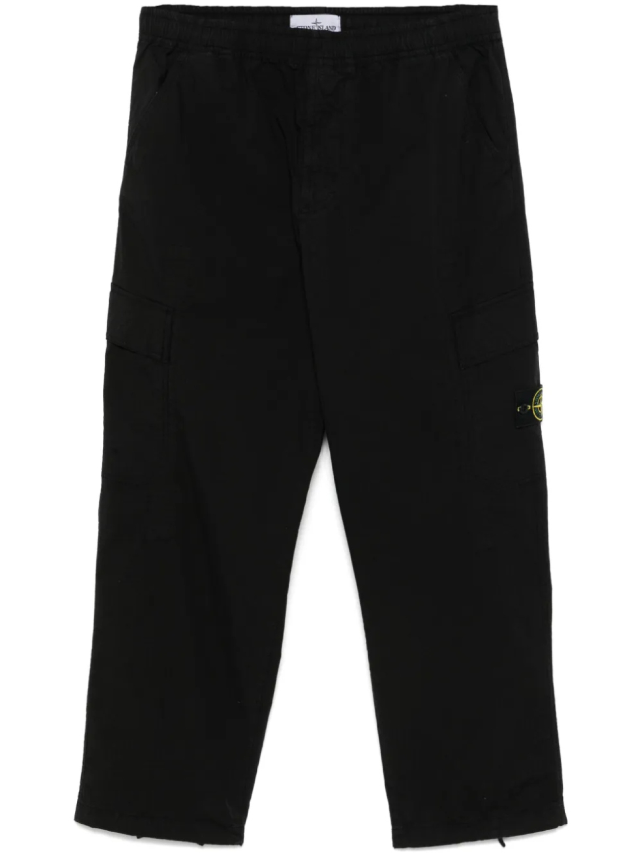 

Брюки-карго Stone Island с эмблемой в виде компаса, черный