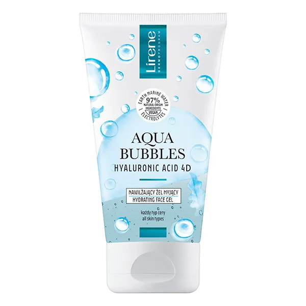 

Увлажняющий очищающий гель для лица Aqua Bubbles Lirene, 150 ml