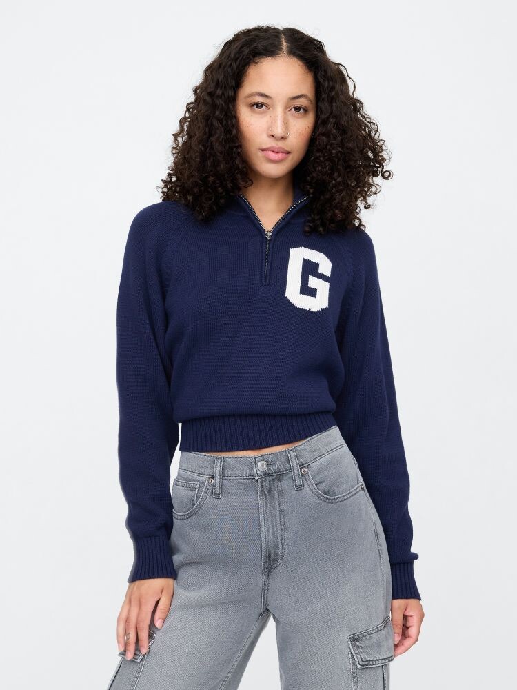 

Свитер с логотипом Gap, синий