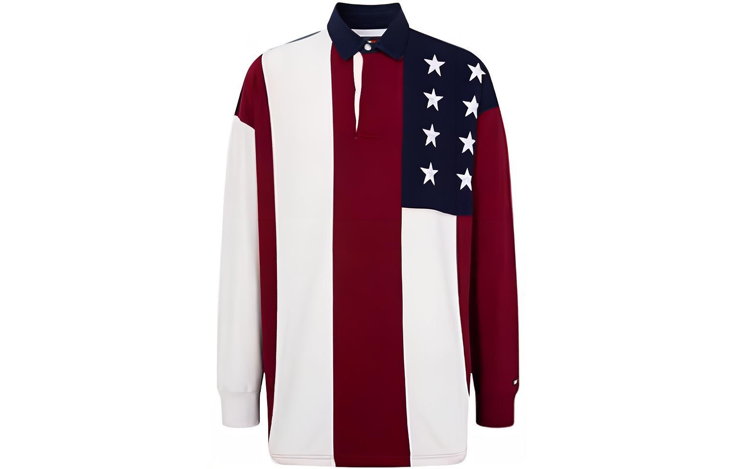 

Tommy Hilfiger Свитшоты мужские 0KP красный, белый, синий и разноцветный лацкан утолщенные Others