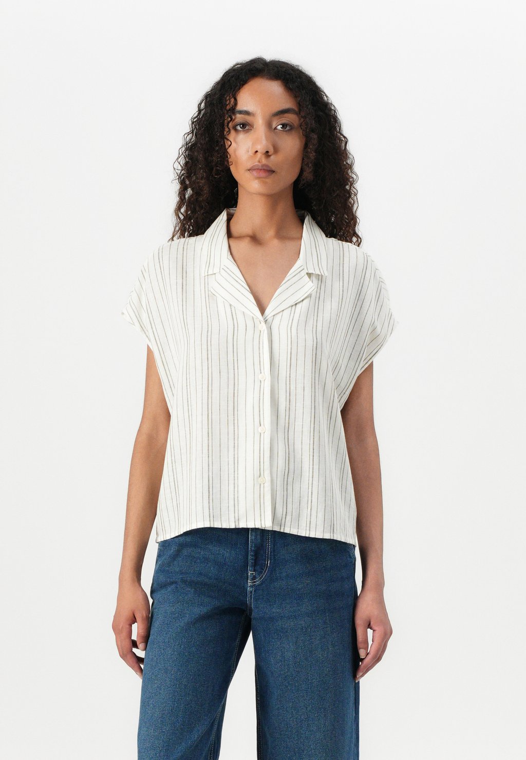 

Блузка на пуговицах SHIRT WITH LAPEL TOM TAILOR DENIM, мультиколор