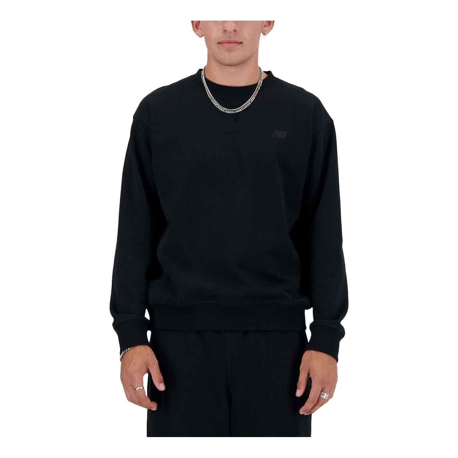 

Толстовка New Balance Athletics French Terry Sweatshirt 'Black' MT41506-BK, черный