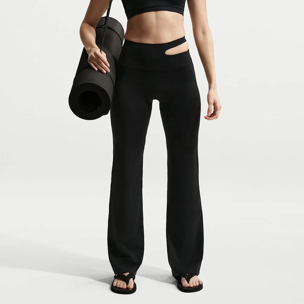 Женские леггинсы Genvi High-Waist Flare чёрные от Nike