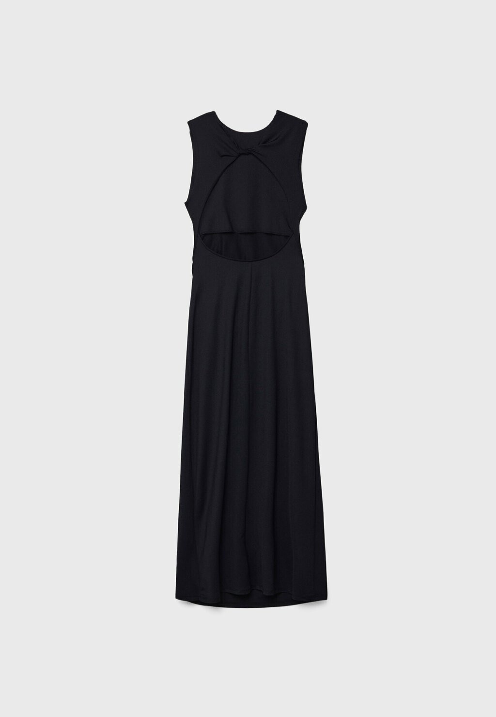 

Платье-футляр Open Back Stradivarius, черное