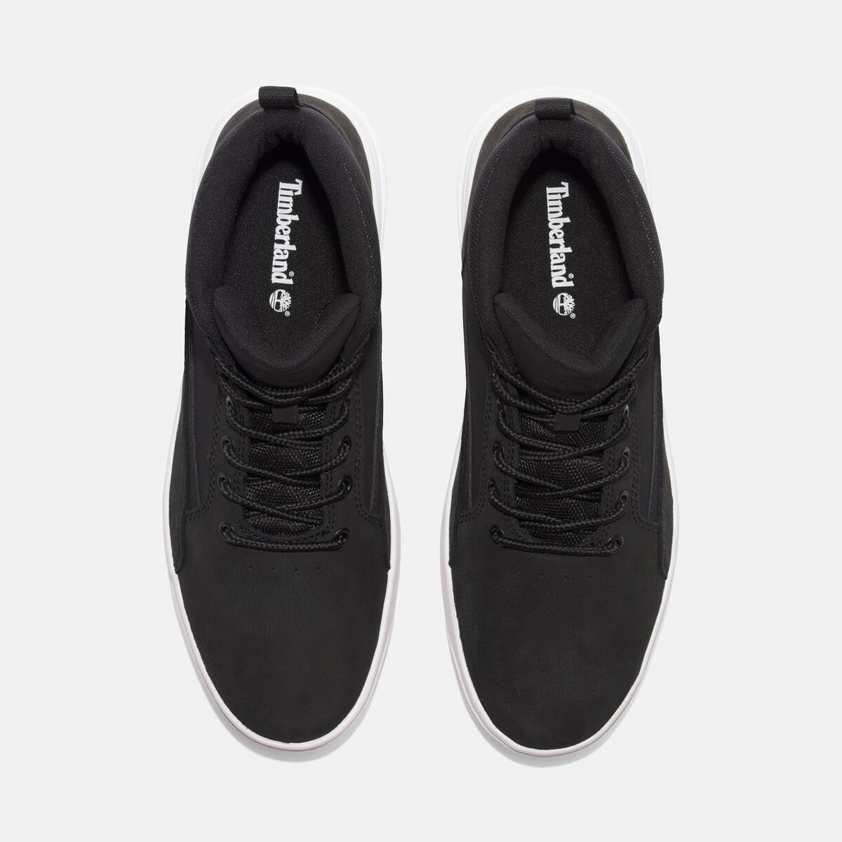 Timberland мужские кроссовки Allston Mid на шнуровке, Black Nubuck — фото 3