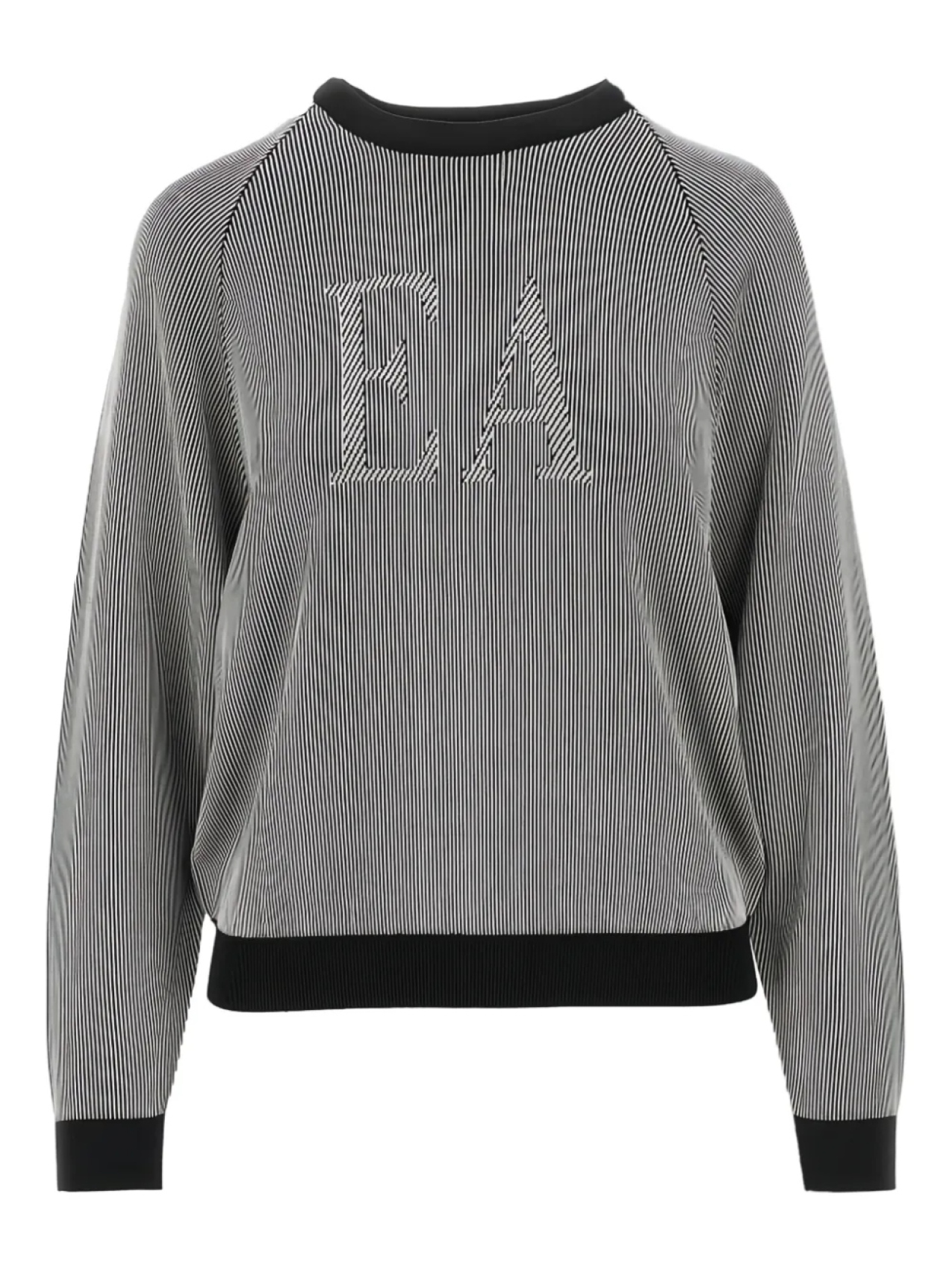 

Джемпер ребристого плетения Emporio Armani, черный
