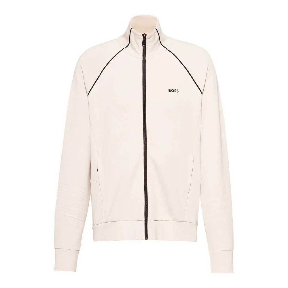 

Толстовка BOSS Skaz 1 10256713 full zip, бежевый