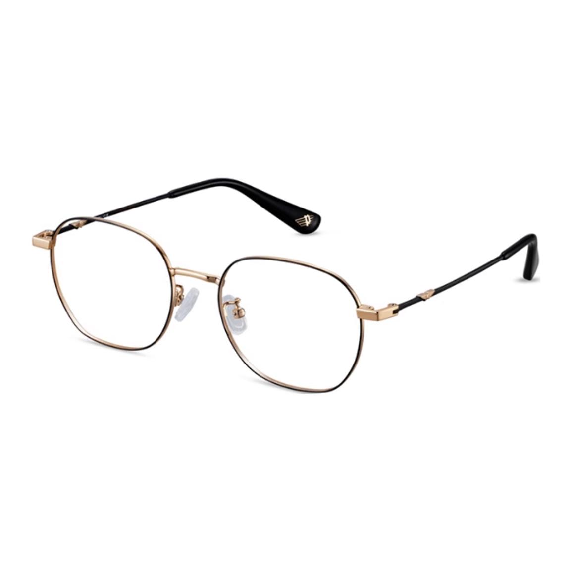 

Police Оправы для очков из нержавеющей стали бета-титана с овальными оптическими линзами, Matte Black