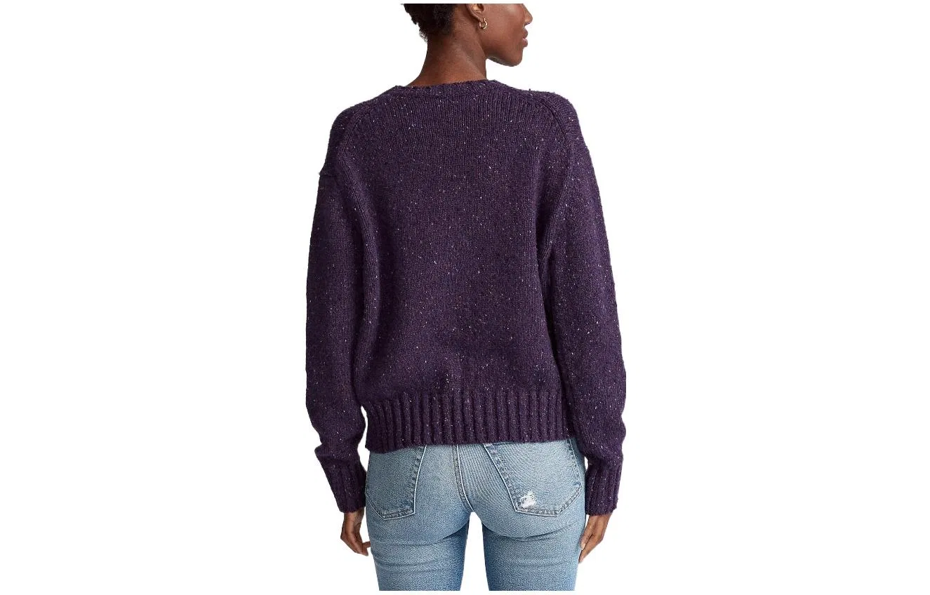 Свитер с логотипом Polo Ralph Lauren, Purple — фото 3