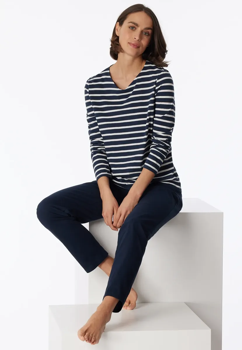 

Пижама Schiesser "Casual Essentials" (2 шт.), повседневного дизайна, синий