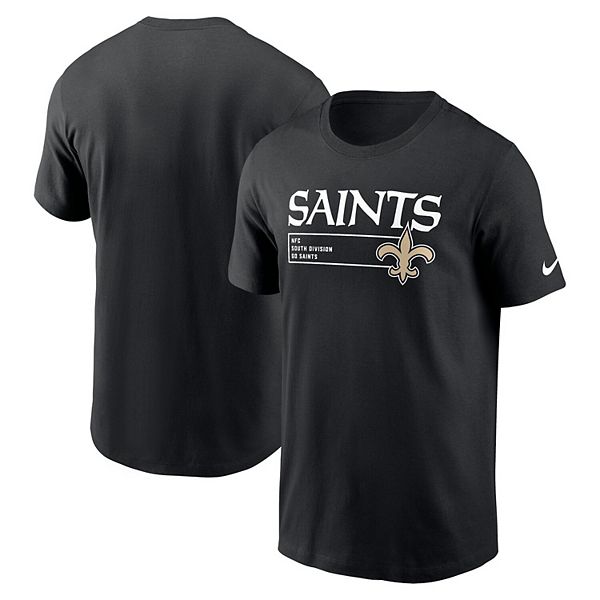 

Мужская черная футболка New Orleans Saints Division Essential Nike