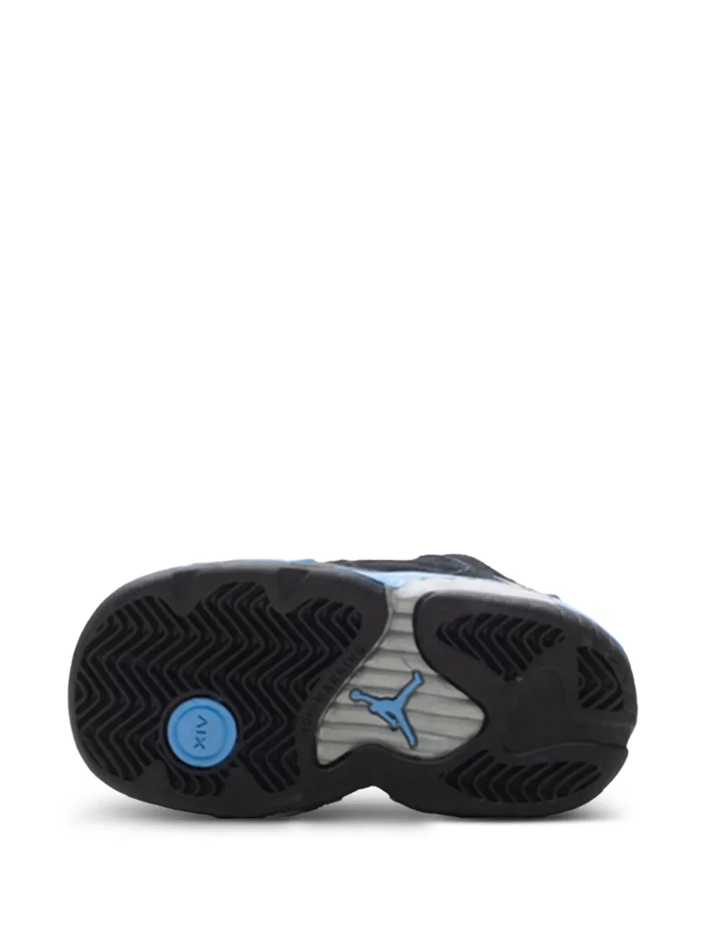 Кроссовки Air Jordan 14 "черный/университетский синий" Jordan Kids — фото 4