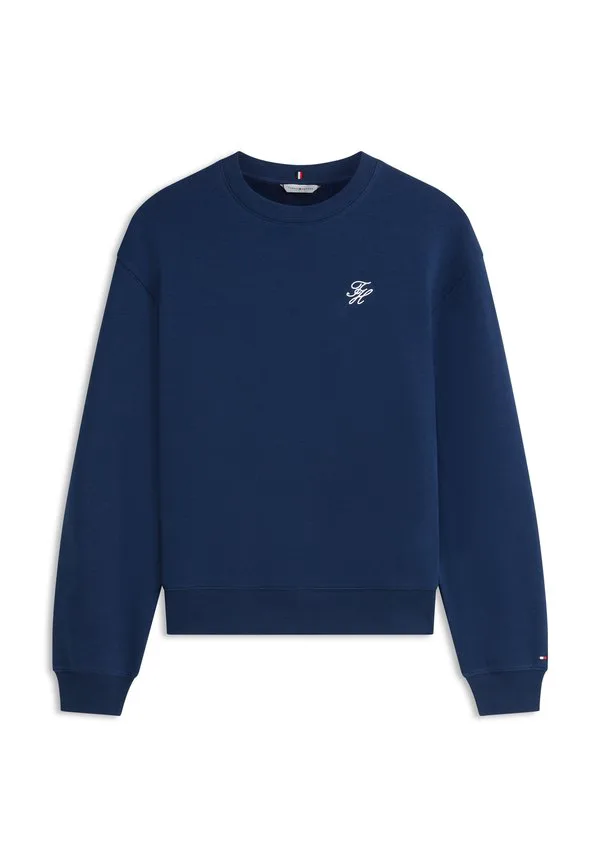 Толстовка с круглым вырезом и вышитым логотипом Tommy Hilfiger, Dark Night Navy — фото 4