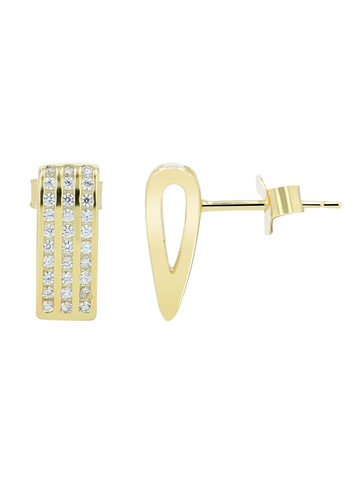 

Adeliás Женские серьги - серьги-гвоздики из серебра 925 пробы с золотым покрытием