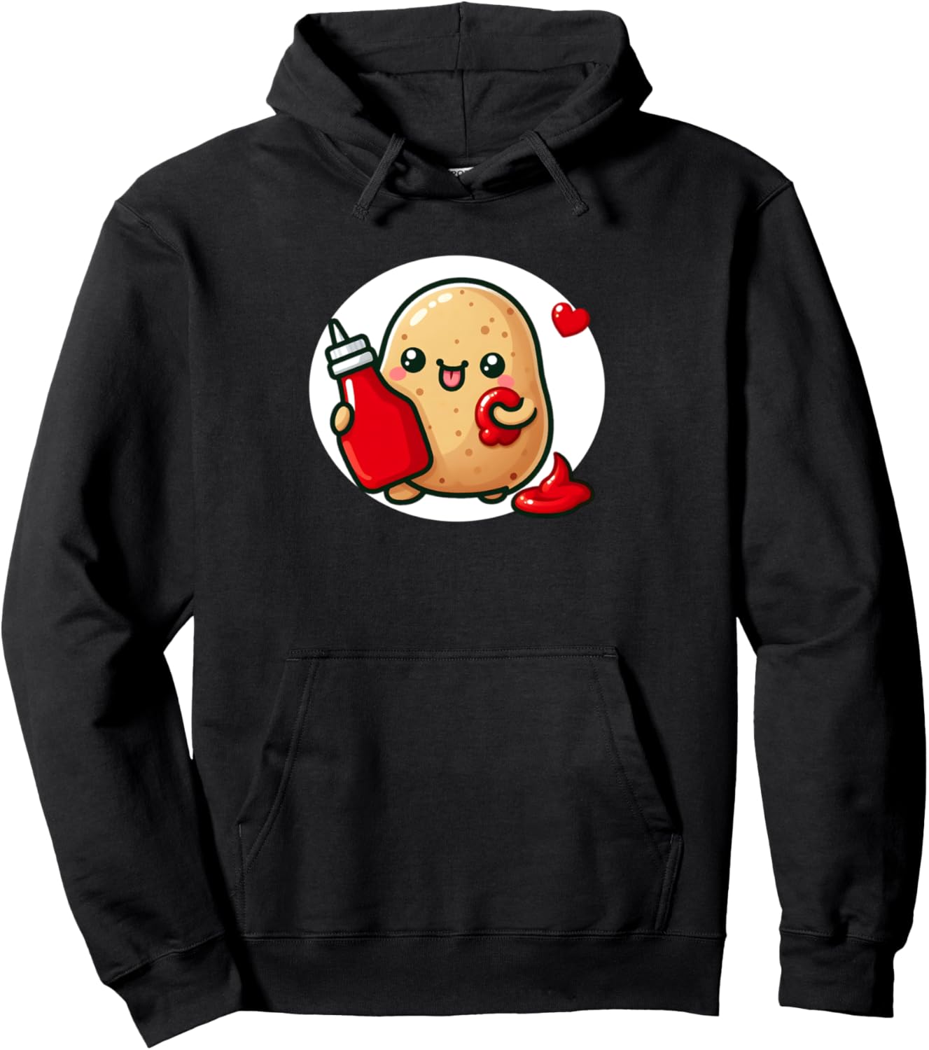 

Толстовка с надписью «Картофель любит кетчуп», черная, размер S Ketchup Potato Collection, Черный, Толстовка с надписью «Картофель любит кетчуп», черная, размер S Ketchup Potato Collection