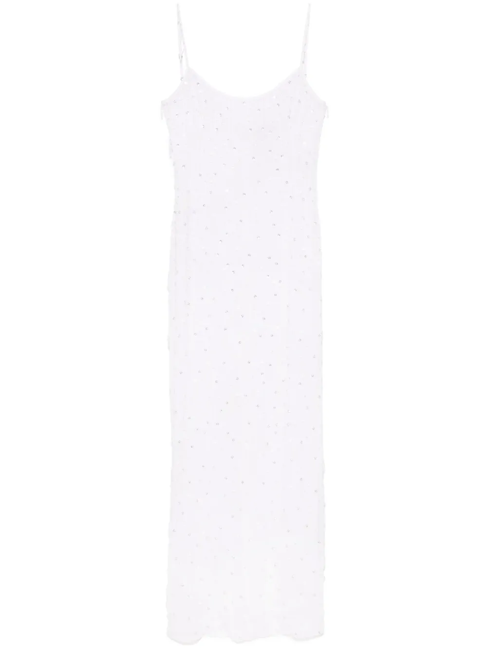 

Платье макси с кисточками BLUMARINE, белый