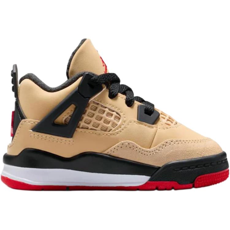 Jordan Кроссовки Air 4 Mid top Toddler коричневые для малышей — фото 3