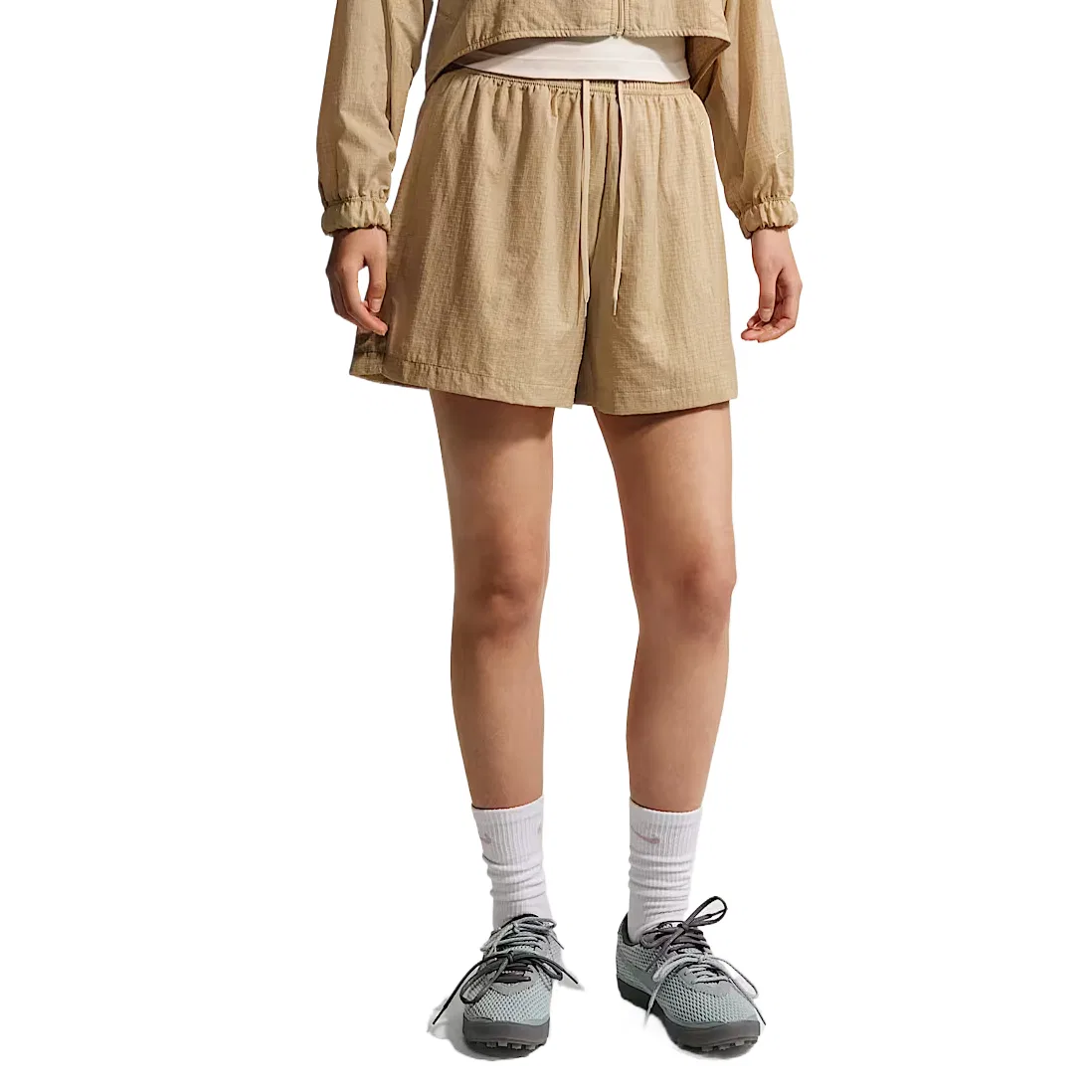 Спортивные повседневные шорты женские Nike, Flax/Flax