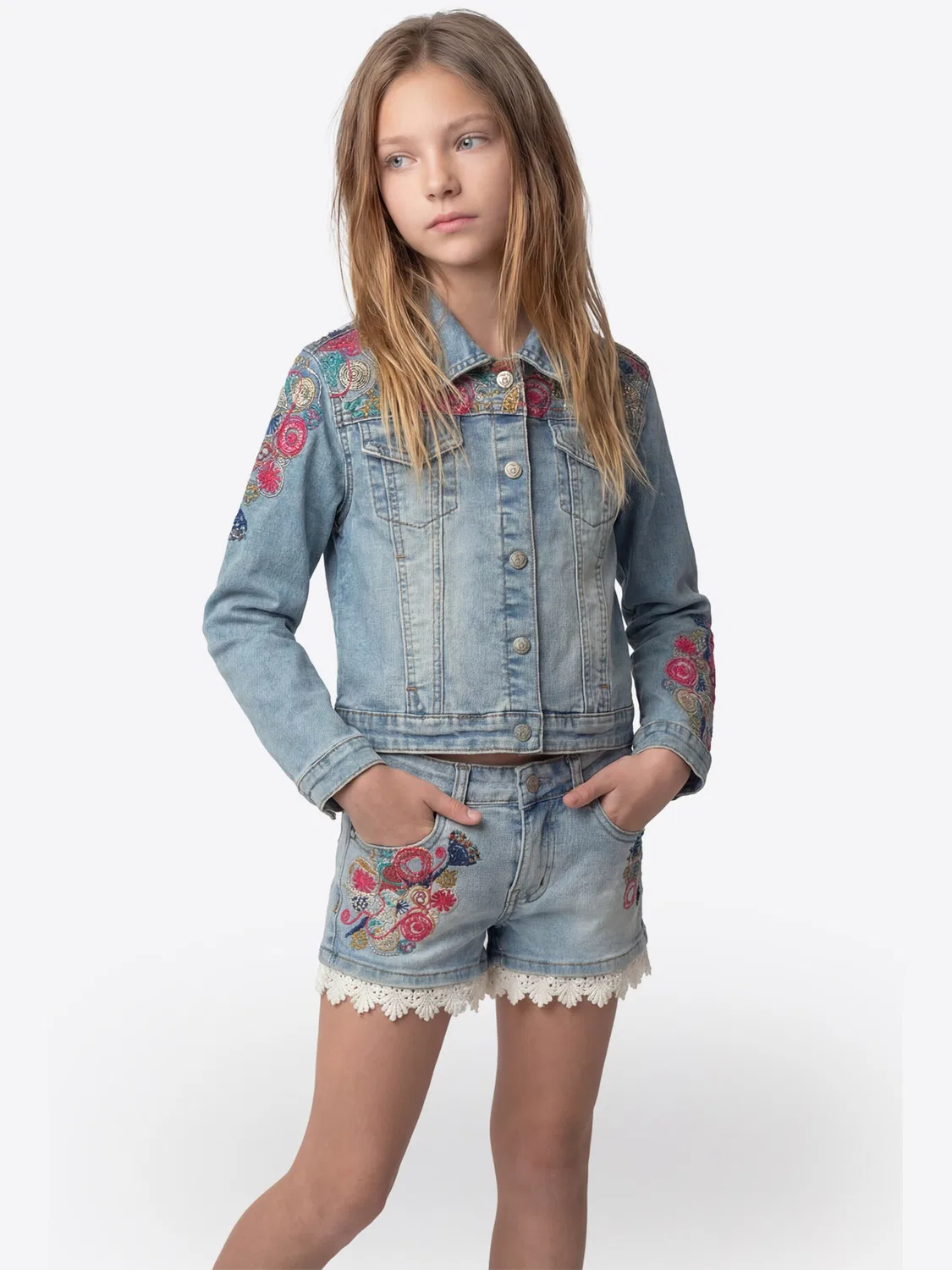 Куртка межсезонья Koroshi, Navy/Blue Denim — фото 4