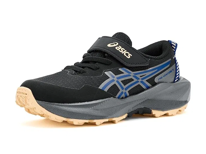 Кроссовки ASICS Kids Pre Venture 11, Black/Asics Blue — фото 2