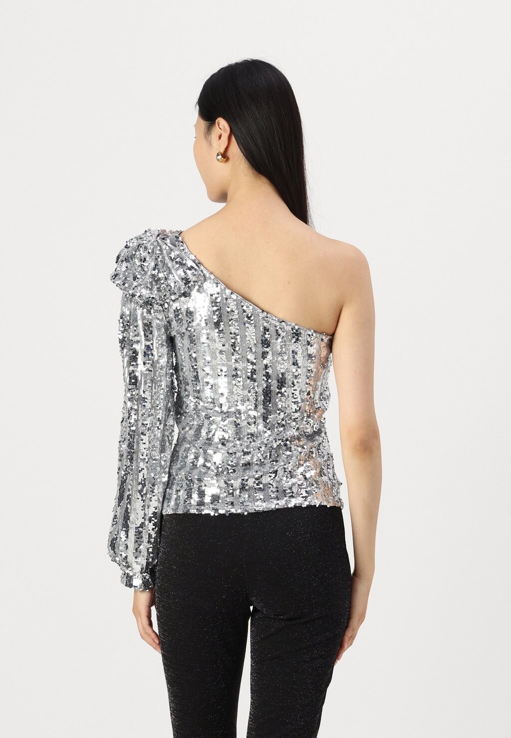 

Топ VMEFI ONE SHOULDER Vero Moda, серебристый