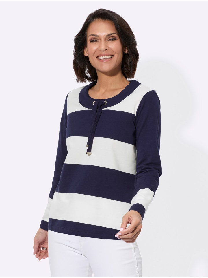 

Толстовка в полоску цвета темно-бежевого WITT WEIDEN, Бежевый, Толстовка в полоску цвета темно-бежевого WITT WEIDEN