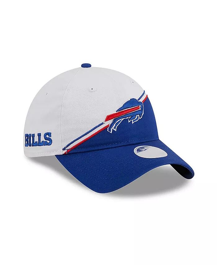 

Женская белая регулируемая шляпа Royal Buffalo Bills 2023 Sideline 9TWENTY New Era, белый