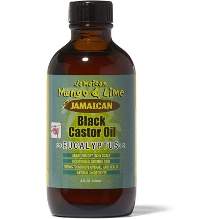 

Черное касторовое масло с эвкалиптом 4 унции Jamaican Mango & Lime