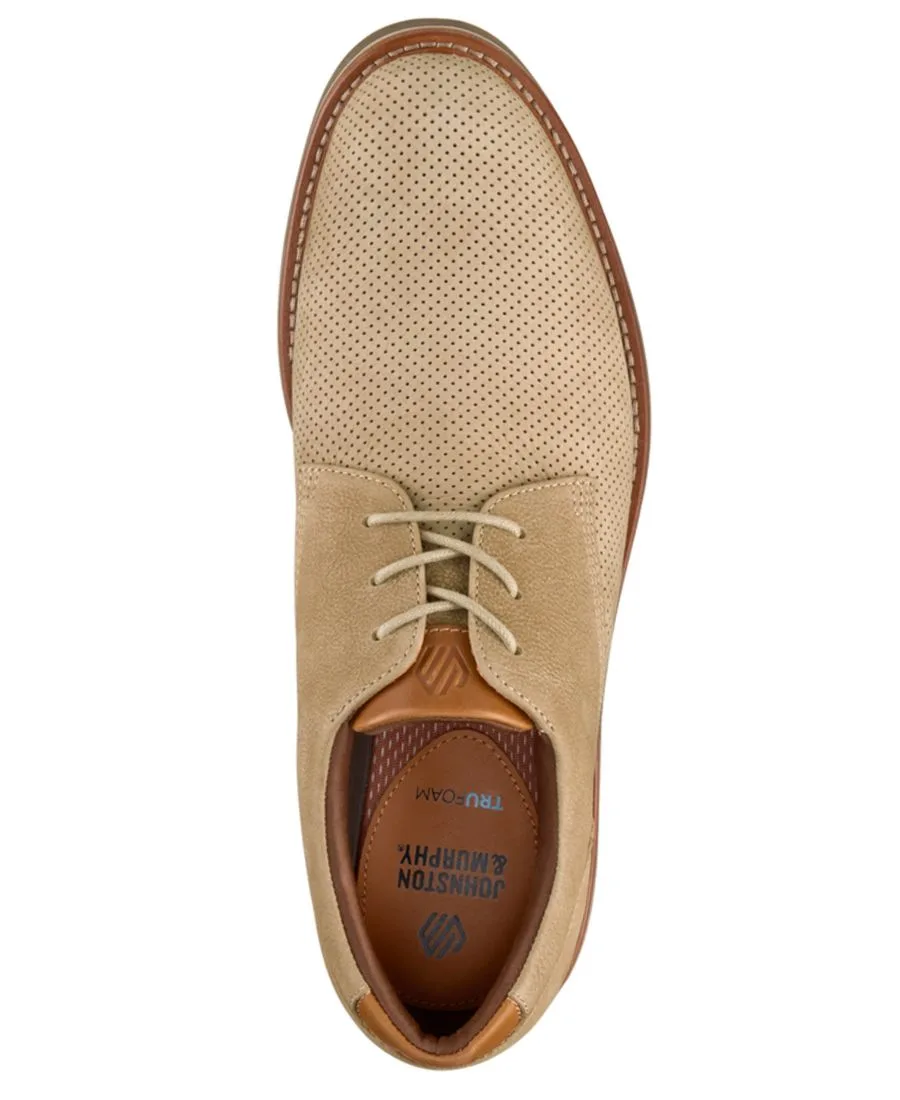 Men's Tyson Perfed Plain Toe Johnston & Murphy, Taupe — фото 4