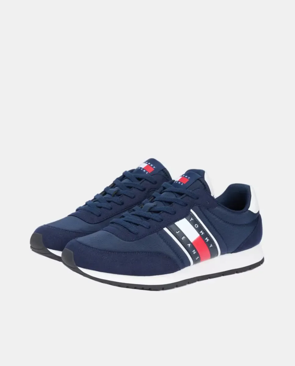 Tommy Hilfiger Классические спортивные кроссовки темно-синего цвета — фото 4