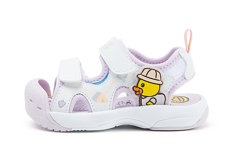 

B.Duck Желтые детские сандалии Duck с противоскользящей подошвой, устойчивые к ударам, износу и с амортизацией
